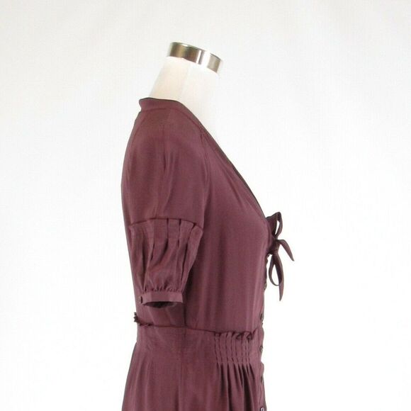 Mauve purple MALO A-line dress IT42 8 - Picture 6 of 8